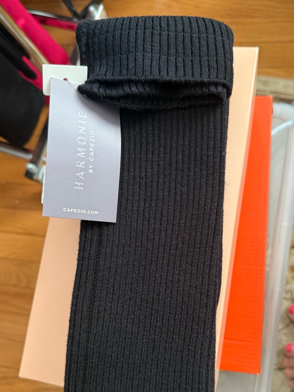 Capezio Black Leg warmers 36”
